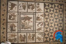 Mosaico los trabajos de Hercules 