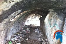 Bunker en la entrada de Navalagmella
